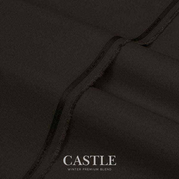 Castle - Premium Winter Fabric - Wood Brown