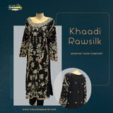 Khaadi Rawsilk Black - Luxury Pret - HAYYAT APPAREL