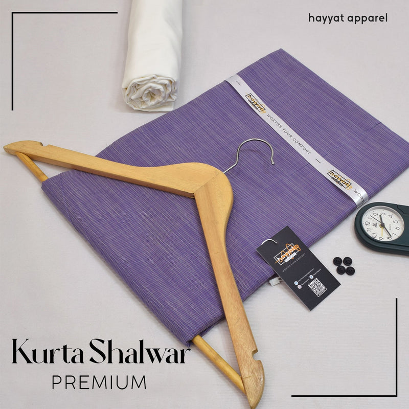 Purple - Cotton Kurta Shalwar - HAYYAT APPAREL