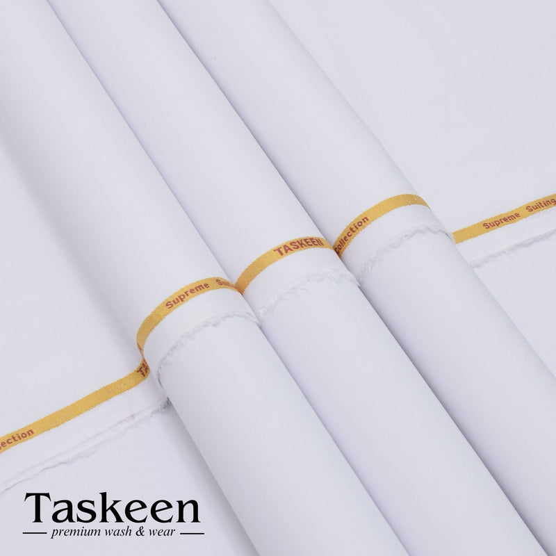 Taskeen premium Wash & Wear - White - HAYYAT APPAREL