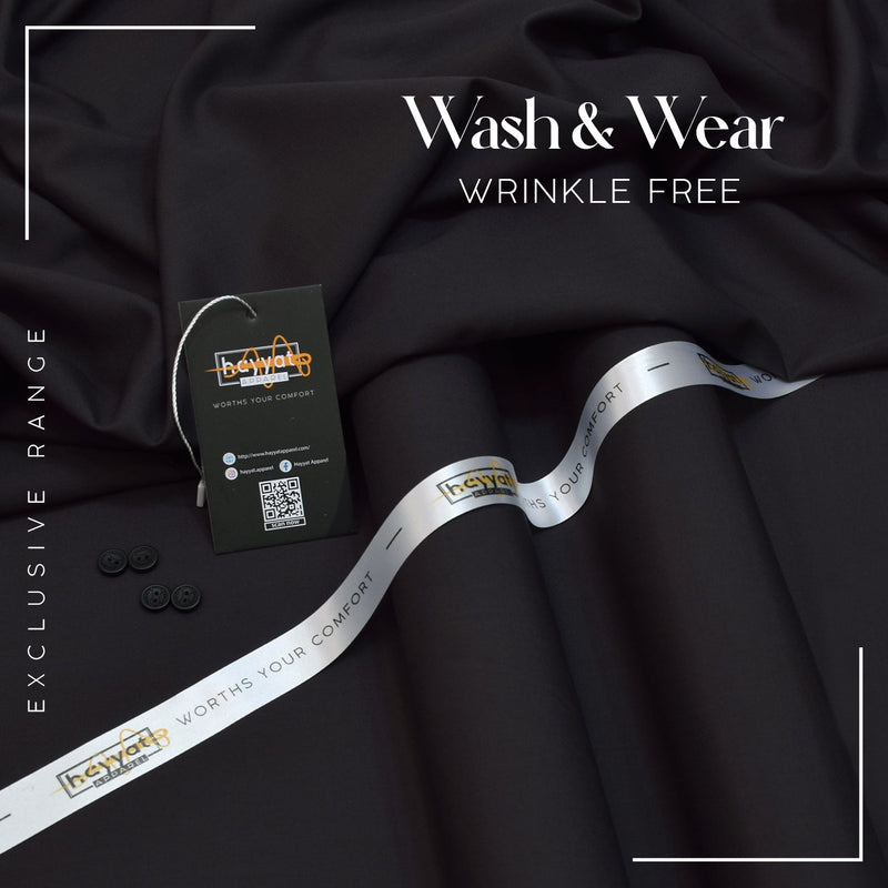 Wrinkle Free Wash & Wear - Dark Brown - HAYYAT APPAREL